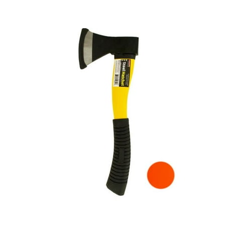 Handle 12 Piece - Bulk Buys OF362-12 Steel Hatchet with Contoured Plastic Handle, 12 Piece