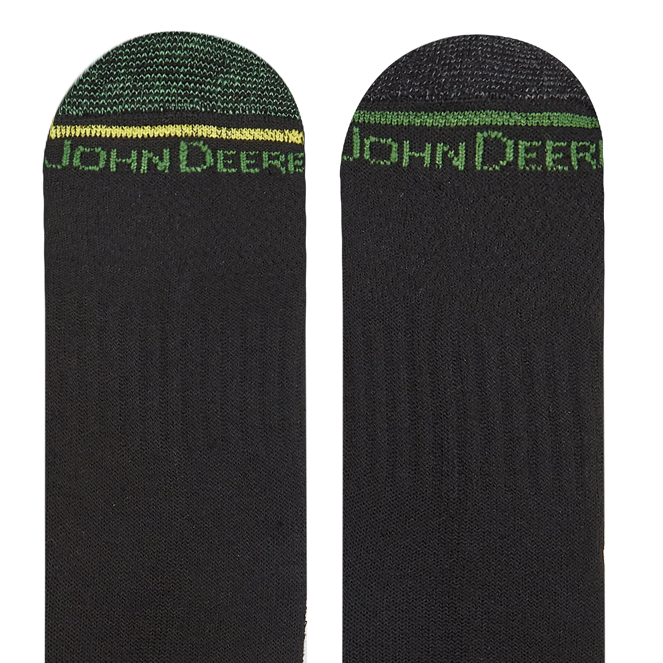 John Deere Men's Socks, Workwear Max Cushion Crew Socks, 6-Pack