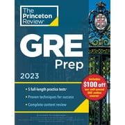 Graduate School Test Preparation Princeton Review GRE Prep, 2023: 5 Practice Tests + Review & Techniques + Online Features, (Paperback)
