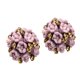 thumbnail image 1 of Moda elegante flor de cerámica Ear Stud mujeres señora regalos Púrpura Salvador Perno prisionero del oído de cerámica, 1 of 8