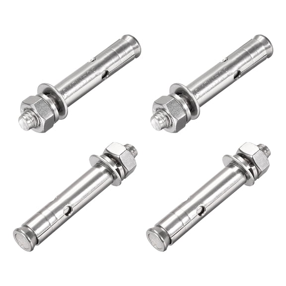 4Pcs M8x60mm 304 Stainless Steel External Hex Expansion Bolt Sleeve Anchor