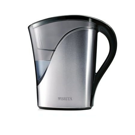 Brita Medium 8 Cup Stainless Steel Water Pitcher with Filter - BPA Free