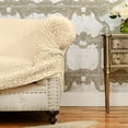 thumbnail image 3 of Housse de Causeuse Inclinable - Housse de Fauteuil Inclinable 2 Places - Housse en Tissu Polyester Doux - Protège-Meubles Extensible Ajusté en 1 Pce - Microfibra Collection - Vanille, 3 of 5
