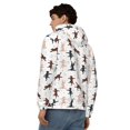 thumbnail image 4 of Wukai Yoga Labrador Retriever Print Men's Zip-Up Hoodie,Fleece Full-Zip Hoodie for Men, Hooded Sweatshirt-, 4 of 5