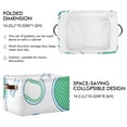 thumbnail image 2 of Tennis Racquet and Ball Storage Basket Large Foldable Storage Bin Laundry Baskets Toys Box Book Foldable Organizer Bag 14.2x10.2x8.3 Inches 2 PCs, 2 of 8
