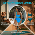 thumbnail image 6 of NICELF Bikini Sets for Women High Waisted Sporty Color Block 2 Piece Bathing Suit for Women Tummy Control Womens Swimsuits Adjustable Padded Athletic Cute 2026, Blue, 6 of 7