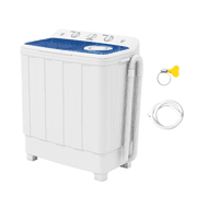 Auertech 28lbs Portable Washing Machine Compact Twin Tub Semi-Automatic Washer with Drain Pump