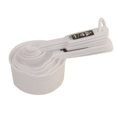 - Sunbeam Measuring Cup and Spoon Set, White, 8 Pieces