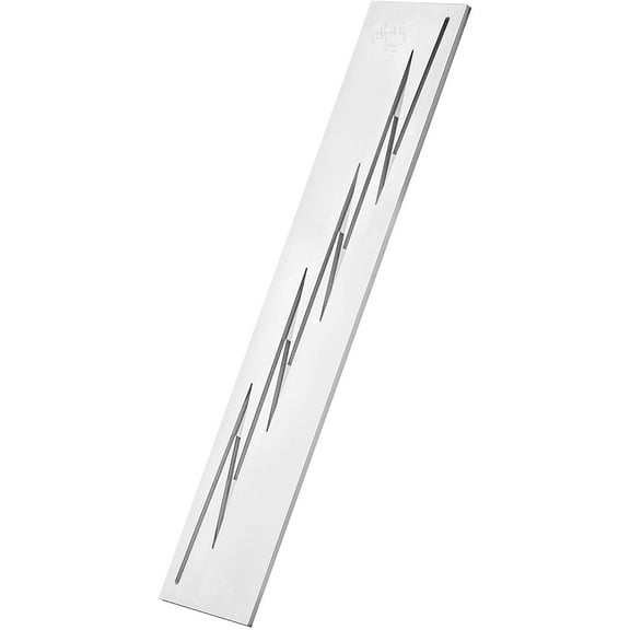 Martellato 20FH54 Frank Haasnoot Chocolate-Decoration Stencil Template, Heavy Duty Stainless Steel, Zigzag 2.68 Inch High