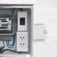 thumbnail image 1 of SOPOTUTU Outdoor Extension Cord Cover Weatherproof Plastic Electrical Box Light Grey, 1 of 7