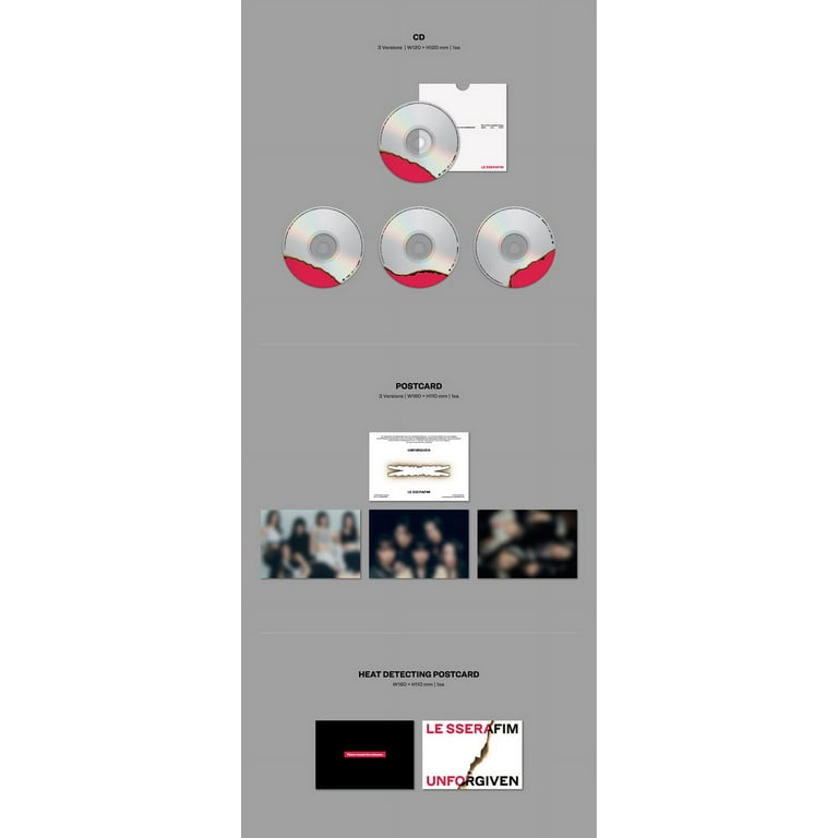 LE SSERAFIM - 1st Studio Album [Unforgiven] (Random Version) New