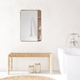 thumbnail image 4 of Nettuno 24" Rectangle Bathroom/Vanity Brushed Gold Aluminum Framed Wall Mirror, 4 of 7