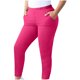 thumbnail image 4 of TaTaai Women's Plus Size Casual Yoga Pants with Pockets High Waist Elastic Stretchy Solid Color Sports Leggings Comfy Lounge Trousers Daily Workout Home Bottoms Gift, 4 of 7