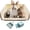 Cream, variant on Rabbit Litter Box - Extra Large Bunny Litter Box with Grate | 17.1"x12.8", Pee Pads & Cleaning Set – Potty Training Litter Pan for Large Breed Rabbits, Guinea Pig, Ferret, Chinchilla