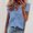 Light Blue, variant on Women V Neck Short Sleeve Blouse Ruffle Casual Tops Summer Trendy Tee Shirts Vacation Fashion Clothes, Light Blue XL
