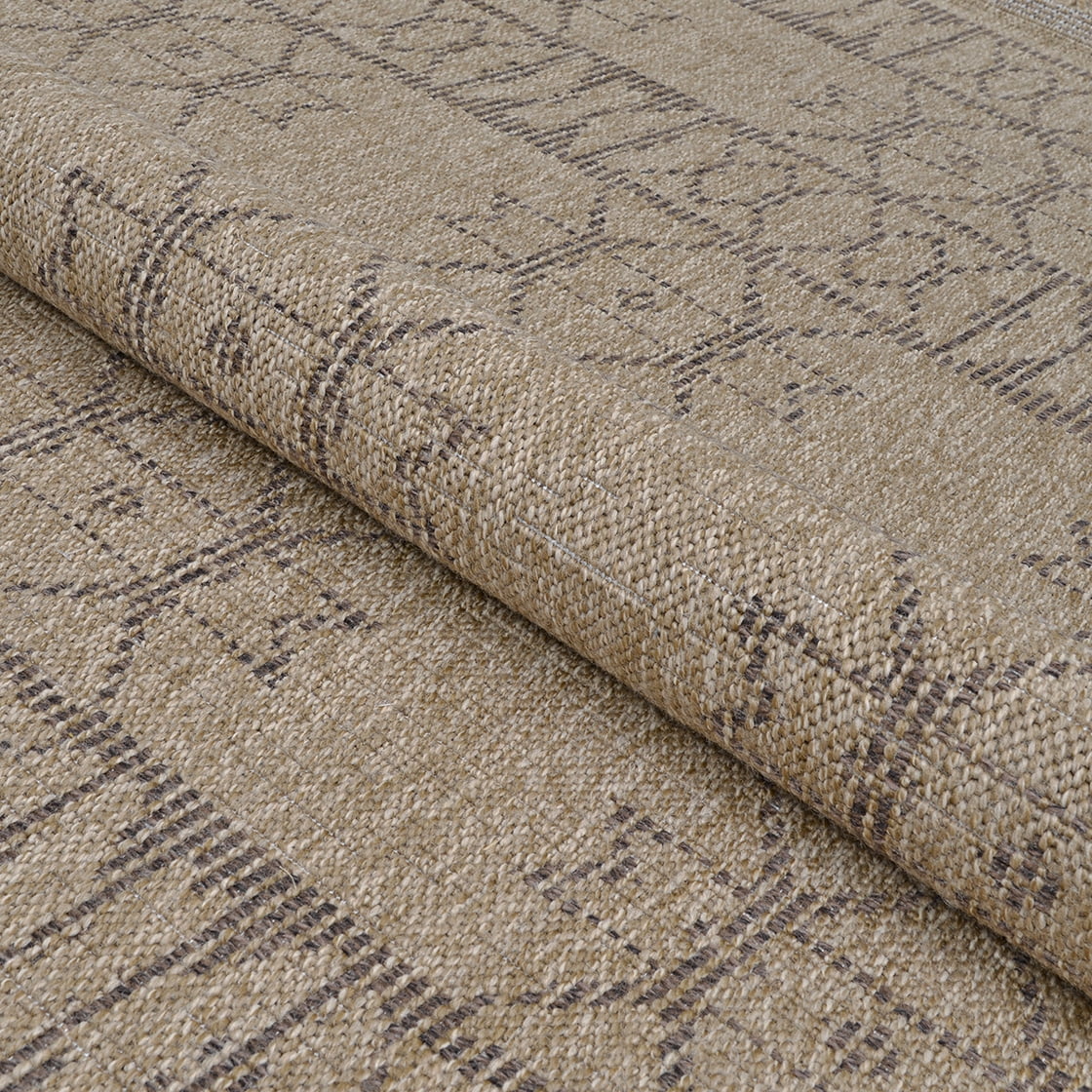 Couristan Naturalistic Adobe Indoor/ Outdoor Area Rug, Natural-Brown, 6'6" x 9'