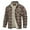 Khaki, variant on Men's Flannel Shirt Jacket Fleece Lined Heavyweight Button Up Plaid Shirt Jacket Long Sleeve Thick Warm Winter Cargo Coat