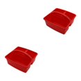 thumbnail image 3 of Advancent Práctica bandeja de almacenamiento: y segura para todas las pertenencias Cesta de almacenamiento apilable de 3 celdas roja rojo 2Conjunto, 3 of 6