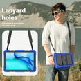 thumbnail image 6 of XYX For MatePad SE 2024 Case 11 inch AGS6-W00, 3in1 Heavy Duty Shockproof Tablet Case with Stand, Shoulder Strap, Blue, 6 of 7