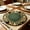 A, variant on 6 Pack Gradient Placemats 14 Inch - Woven Round Table Mats with Earth Tone Spiral Design, Heat Resistant Waterproof Dining Decor for Farmhouse