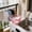153#Red, variant on Thickened Large-Capacity Transparent Hanging Wash Basin For Home Dorm Bathroom, Clear Plastic Organizer With Ergonomic Grip, Space-Saving Wall-Mount Storage Tub For Toiletries And Small Items