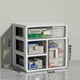thumbnail image 1 of Caja de medicamentos for el hogar, caja de almacenamiento pequeña de tamaño familiar, tipo cajón, caja de medicamentos de gran capacidad, caja de medicamentos médicos de múltiples capas, 1 of 6