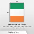 thumbnail image 4 of G128-8.2" x 5.5" Ireland Irish Bunting Banner Flag, 33 ft Full String Printed 150D Polyester, 4 of 7
