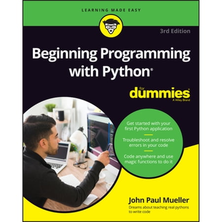 Pre-Owned Beginning Programming with Python for Dummies (Paperback) by John Paul Mueller