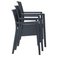 thumbnail image 3 of Compamia Ibiza Resin Wickerlook Patio Dining Arm Chair in White, 3 of 12