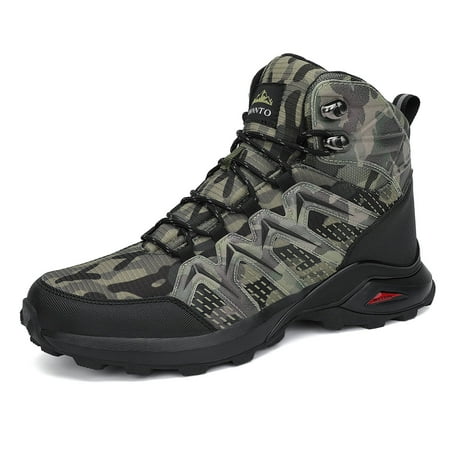 

Dannto Mens Mid Ankle Hiking Boots Water Resistant Outdoor Snow Shoes Lightweight Walking Trekking Tactical Hunting Sneakers