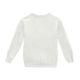 thumbnail image 5 of MIASHUI Chandail en Molleton pour Filles Imprimé Lettre Col Rond Décontracté à Capuche, Blanc, 2-3 Ans, 5 of 5