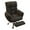 Black, variant on Tnarru Swivel Recliner Executive Office Chair Ergonomic Computer Chair Adjustable Backrest High Back Gaming Chair Retractable Footrest PU Filling 360 degree Silent Pink