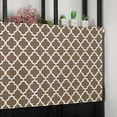 thumbnail image 6 of Brown Moroccon Valances for Windows Farmhouse Kitchen Curtains Valances Rod Pocket Valance Curtains for Kitchen Windows Retro Country Minimalist Abstract Motifs Window Valances for Bathroom 42"x18", 6 of 6