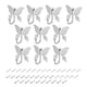 thumbnail image 1 of 10Pcs, Gancho montado en la pared, ganchos para ropa, aleación de zinc, plata, 1 of 4