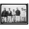 thumbnail image 2 of Historic Framed Print, [Bob Austin (likely Robert V.), Vic Bickers (maybe), Merito Acosta, Joe Gedeon, and Al Scheer, Washington AL (baseball)], 17-7/8" x 21-7/8", 2 of 9