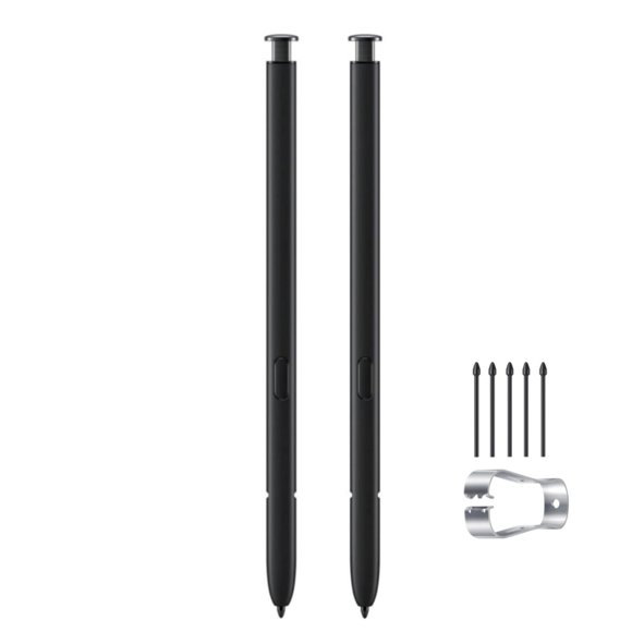 2 Bolígrafos Galaxy S22 Ultra S (Sin Bluetooth) De Repuesto Compatibles Con Galaxy S22 Ultra Stylus Pen + Puntas/Puntas De Repuesto (Negro Fantasma)
