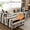 Black, variant on L-Shape Sectional Sofa Cover, Stretch Plush Couch Cover, Slipcovers for Sectional Sofa Chaise Lounge Cover with 2pcs Pillowcases (3-Seater+3-Seater, Black)