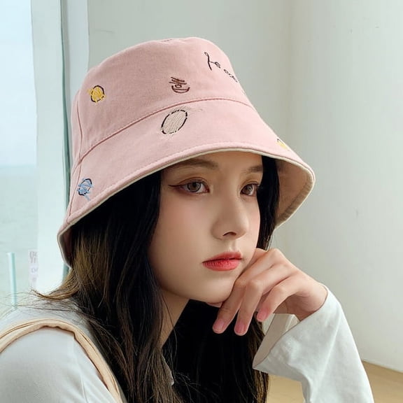 COCOpeaunt Double Side Women Harajuku Bucket Hat Graffiti Women Fisherman Hat Summer Outdoor Panama Hip Hop Cap Four Seasons Lady Cap Gift