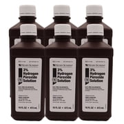 Henry Schein 3% Hydrogen Peroxide Solution, USP First Aid Antiseptic for Wounds and Cuts, 16 oz