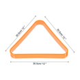 thumbnail image 2 of Plastic Pool Triangle Rack Billiard 8 Ball Racks Pool Table Accessory, Orange, 2 of 6