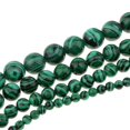 thumbnail image 3 of 1 Brin Perles en Malachite Verte Rondes Naturelles pour Fabrication de Bijoux Bracelet 4mm, 3 of 8