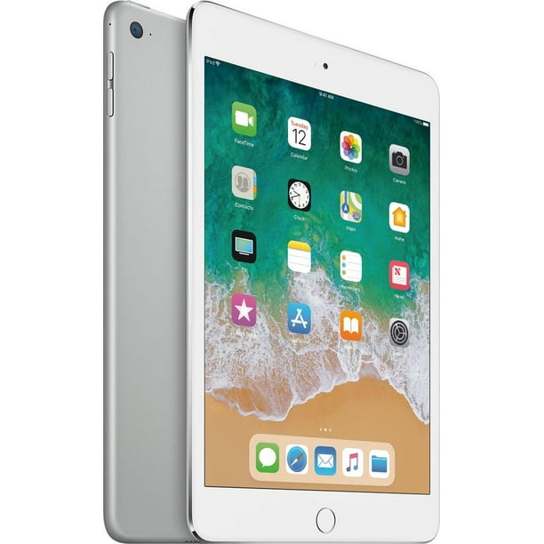 Refurbished Apple iPad Mini 4 128GB Wi-Fi Silver MK9P2LL/A - Walmart