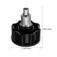 thumbnail image 2 of IDEANATEGRATE 4Ud Knob Con Negro Para Equipos De Gimnasio Y De Ejercicio, 2 of 6
