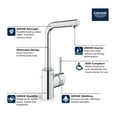 thumbnail image 2 of Grohe Concetto 23737EN2 Single Hole Single-Handle L-Size Bathroom Faucet 1.2 GPM in Grohe Brushed Nickel, 2 of 2