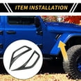 thumbnail image 2 of Cubierta decorativa de salida del ventilador del aire acondicionado para Jeep Wrangler JL JLU Gladiator JT 18-20, patrón de fibra de carbono, 2 of 6