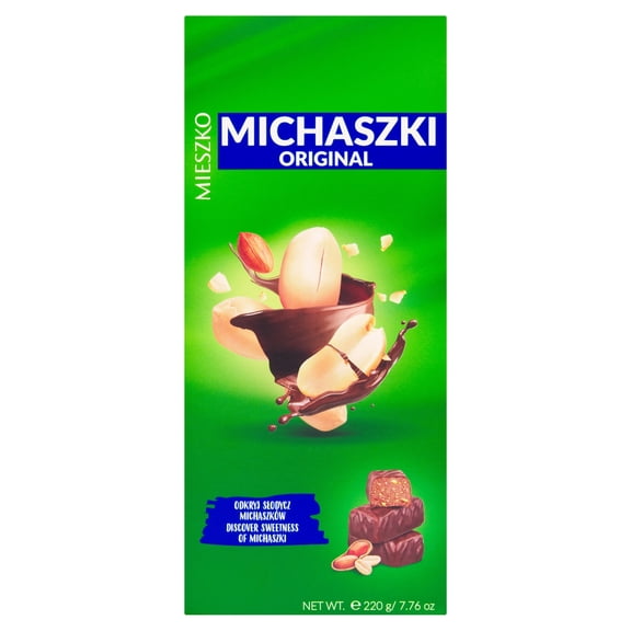 Mieszko Michaszki Original Sweets with Peanuts 220g, Imported from Britain