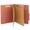 Red, variant on Staples Recycled Pressboard Classification Folder 2-Dividers 2 1/2" Expansion Letter Size Brick Red