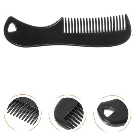 Raindrops 10 Pcs Mustache Comb Beard Comb Man 7.30X1.70X0.30CM Black