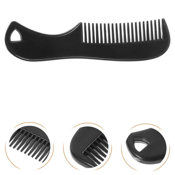 Raindrops 10 Pcs Mustache Comb Beard Comb Man 7.30X1.70X0.30CM Black