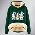 thumbnail image 4 of XIAOCHA Womens Hoodies Christmas Graphic Sherpa Lined Hoodie - Cozy Pullover Sweatshirt Festive Winter Warm Holiday Wear, 4 of 4